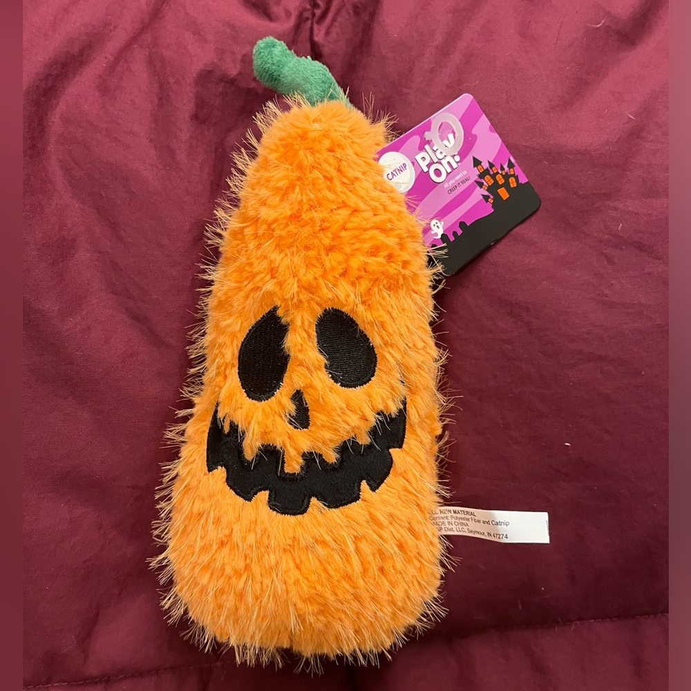 NWT Play On! Halloween Pumpkin Catnip Cat Toy